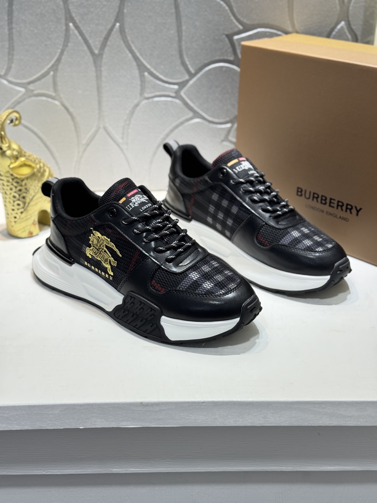 バーバリー シューズ 安全靴 スニーカー  メンズ