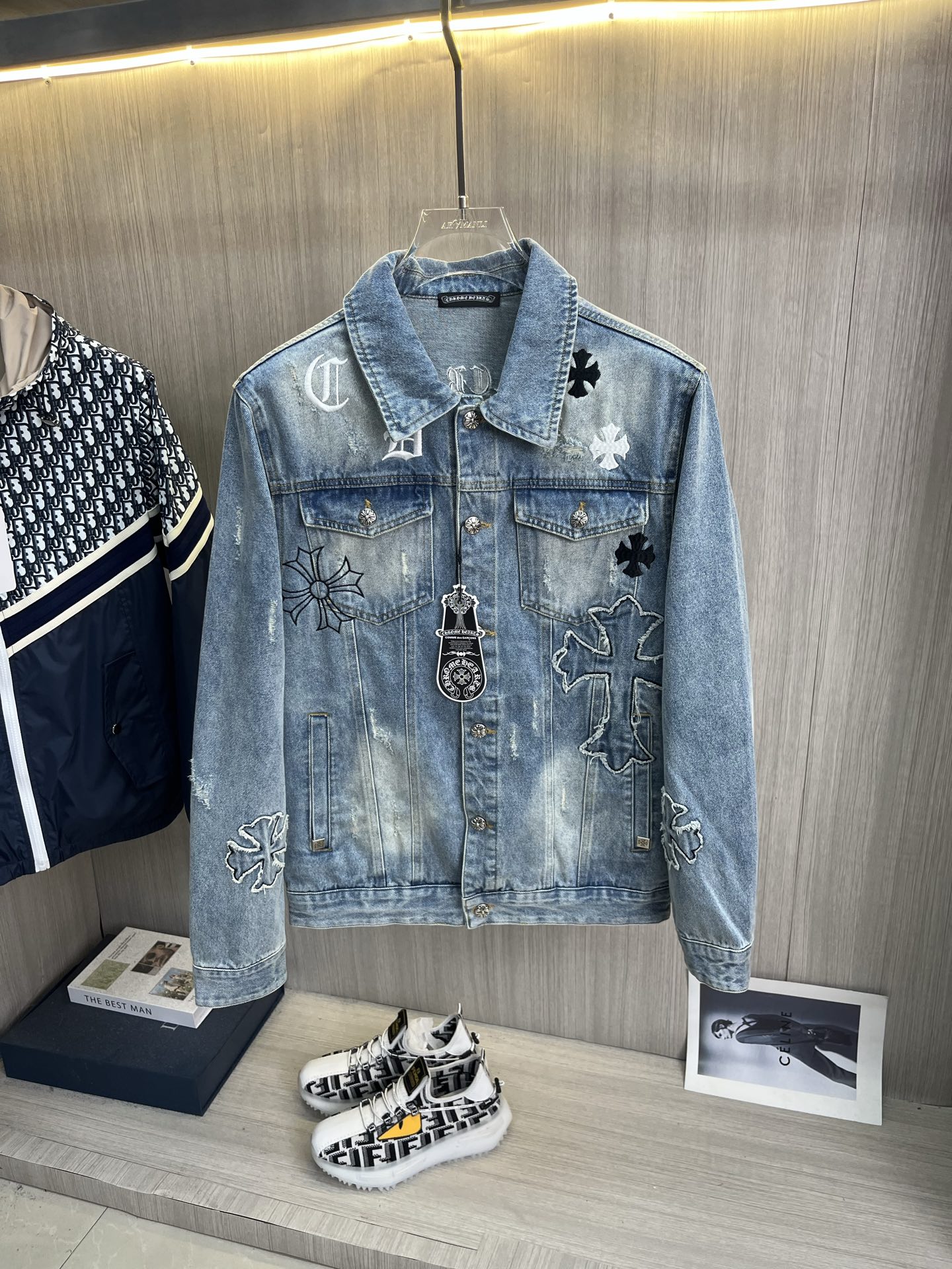 ブランド服通販 クロムハーツ デニムジャケット メンズ