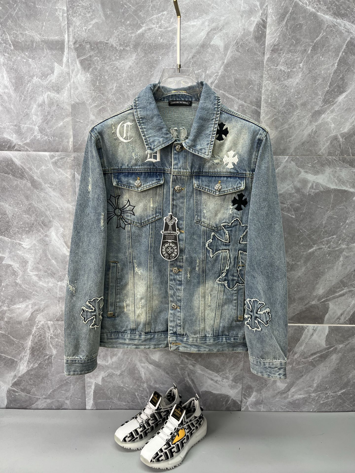 ブランド服通販 クロムハーツ デニムジャケット メンズ