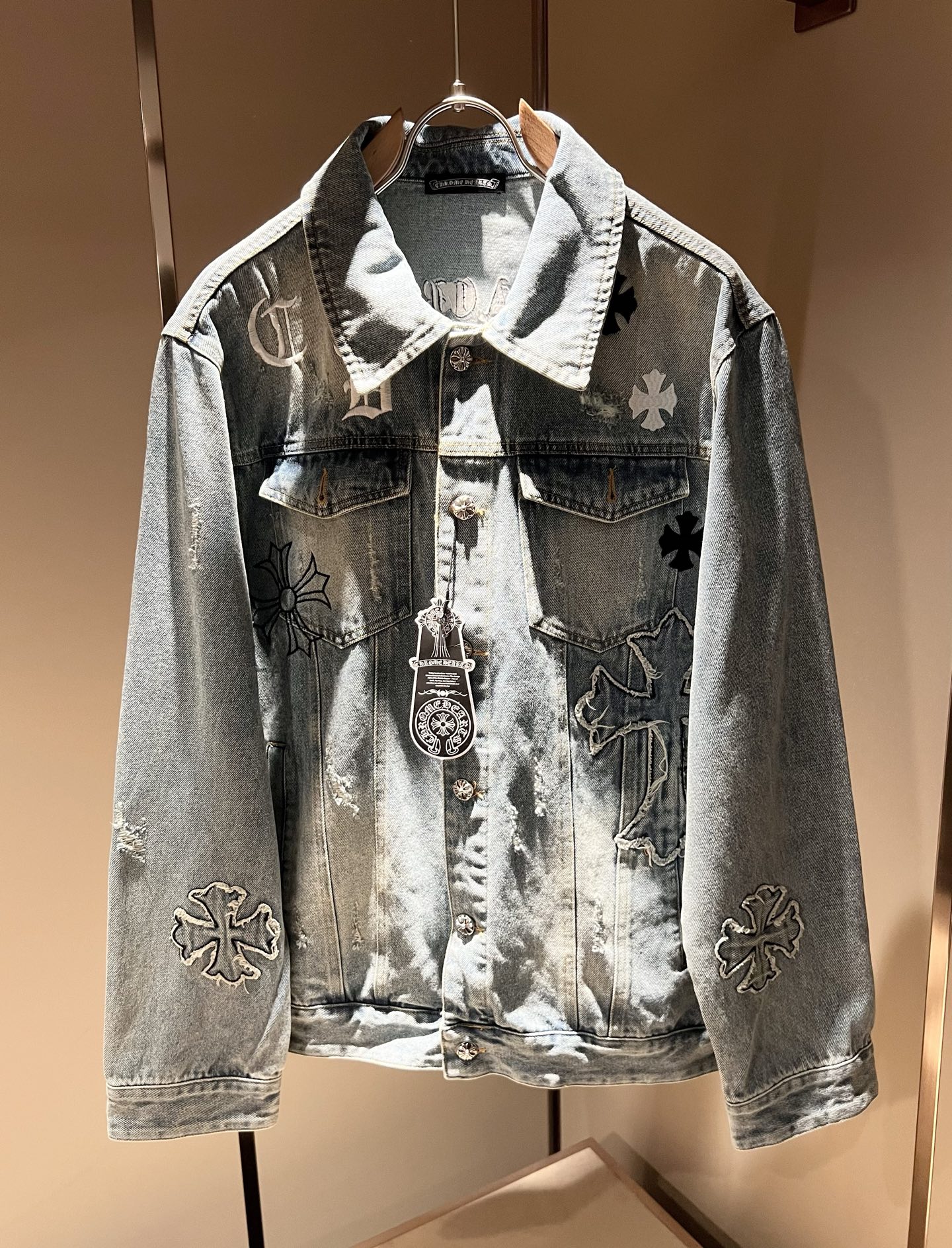 ブランド服通販 クロムハーツ デニムジャケット  メンズ