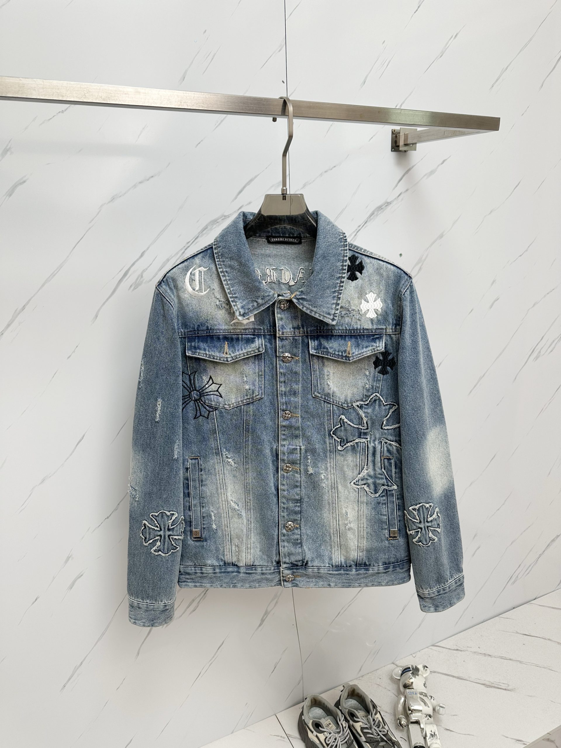 ブランド服通販 クロムハーツ デニムジャケット  メンズ