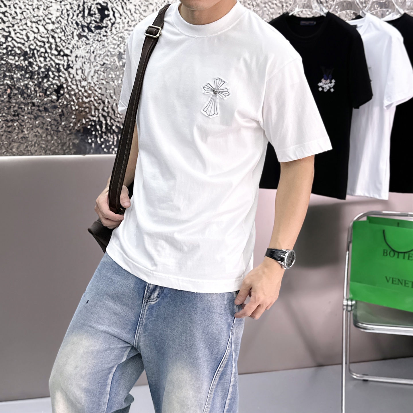 クロムハーツ 半袖Tシャツ トップス 恋人