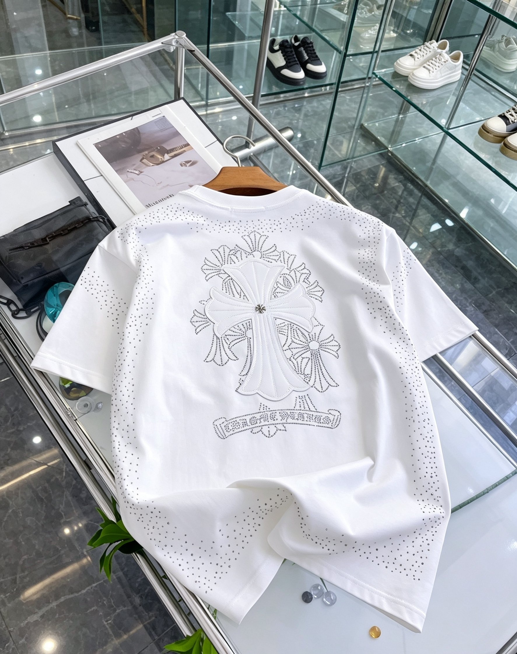 クロムハーツ 半袖Tシャツ トップス 恋人