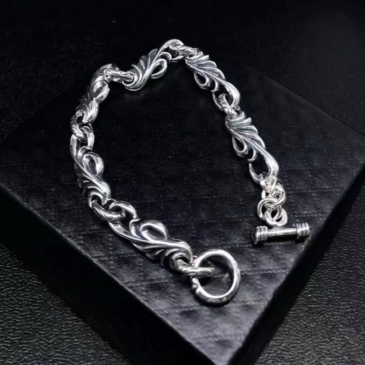 ChromeHearts クロムハーツ100% 925シルバー 正規品品質 恋人 カフブレス