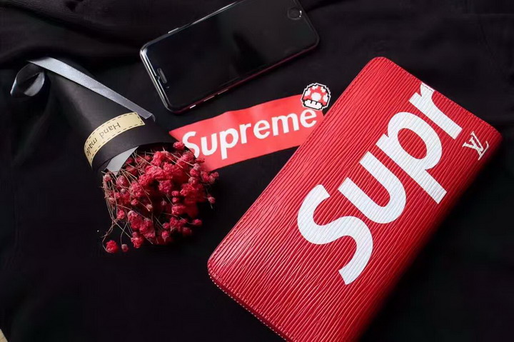 LOUIS VUITTON×SUPREME 長財布 ラウンドファスナー式財布