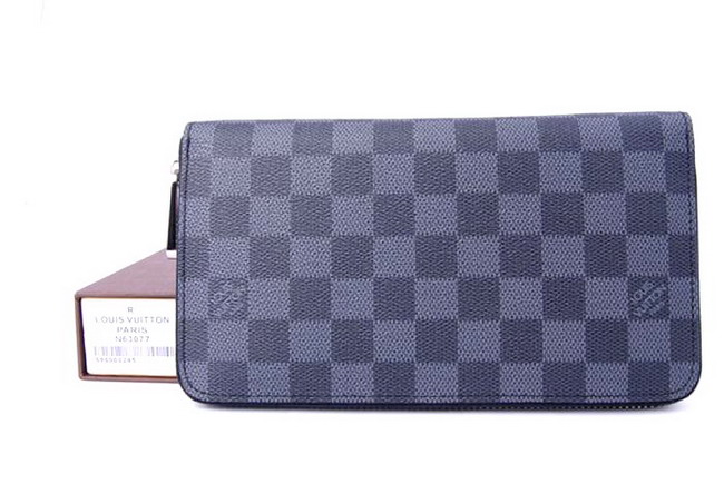 LOUIS VUITTON（ルイヴィトン） ダミエ グラフィット ラウンドファスナー財布（ジッピーオーガナイザー）