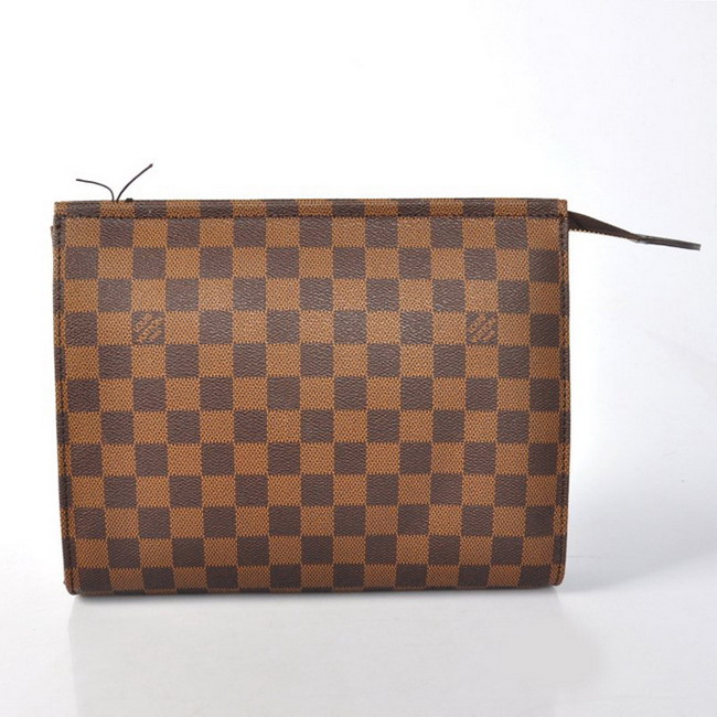 【LOUIS　VUITTON/ルイヴィトンダミエ】ポッシュトワレットN47543