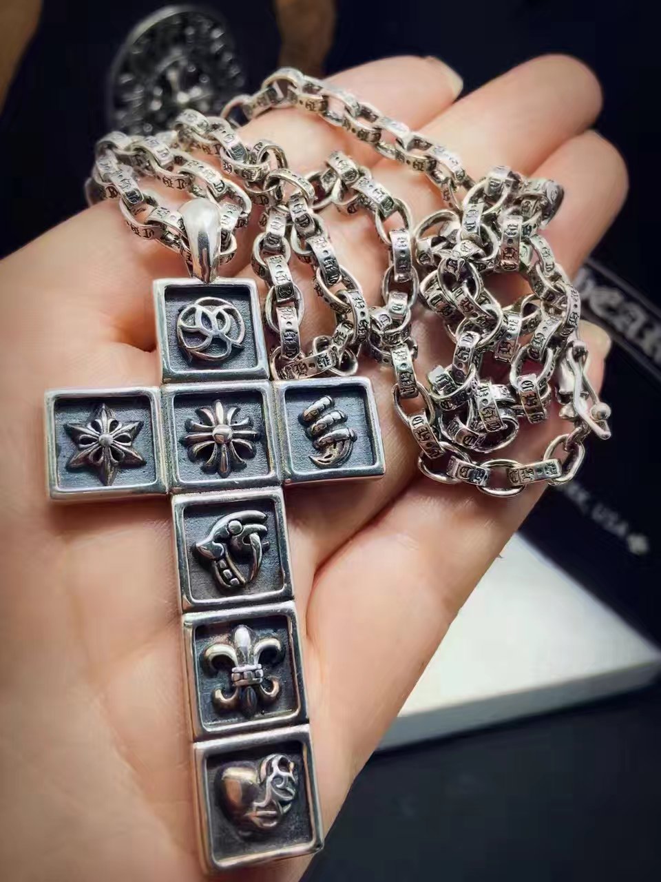 ChromeHearts クロムハーツ100% 925シルバー 正規品品質 男女用 ネックレス