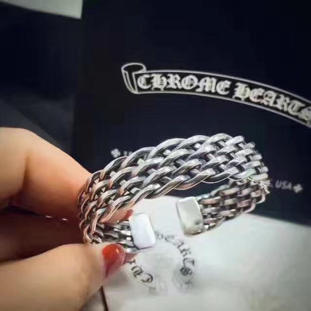 ChromeHearts クロムハーツ100% 925シルバー 正規品品質 恋人 カフブレス