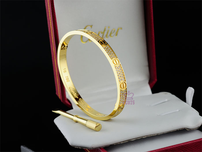 【ブレスレットレディース】Cartier☆カルティエ レスレット 腕輪 ダイヤ ct