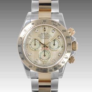 新作 レックス (ROLEX) コピー 品 116523NG ステンレスイエローゴールド オイスターパーペチュアル　デイトナ