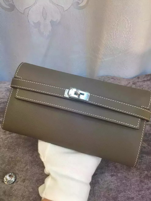 HERMES/エルメス 長財布 ケリーウォレット レディース ヴォーエプソン