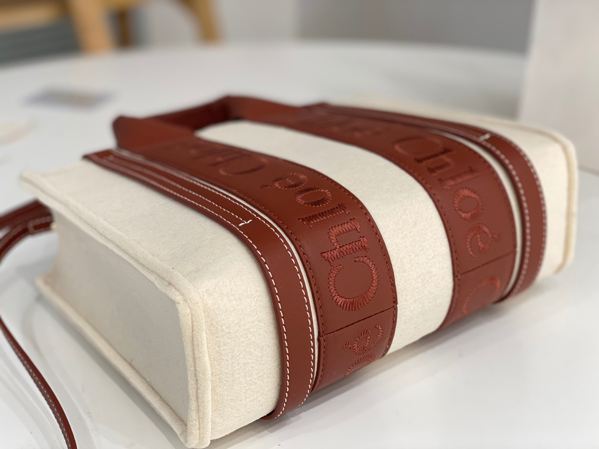 クロエ 超美品 Woody 26cm 2WAY ハンドバッグ