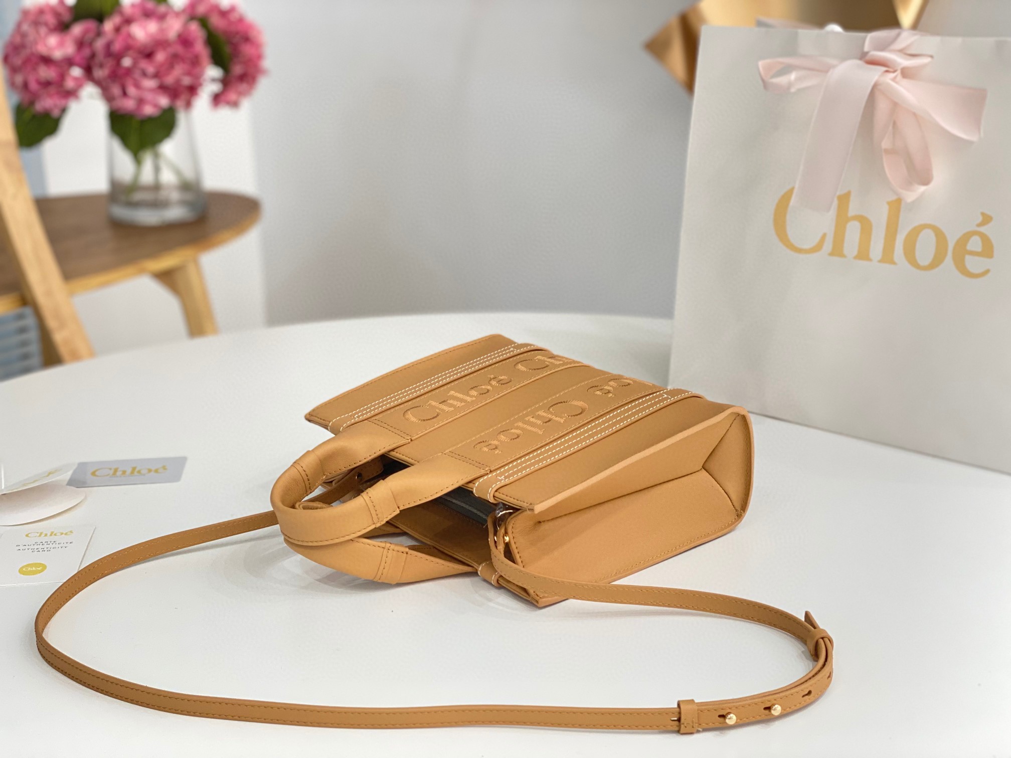 クロエ 高品質 Woody 26cm 2WAY ハンドバッグ
