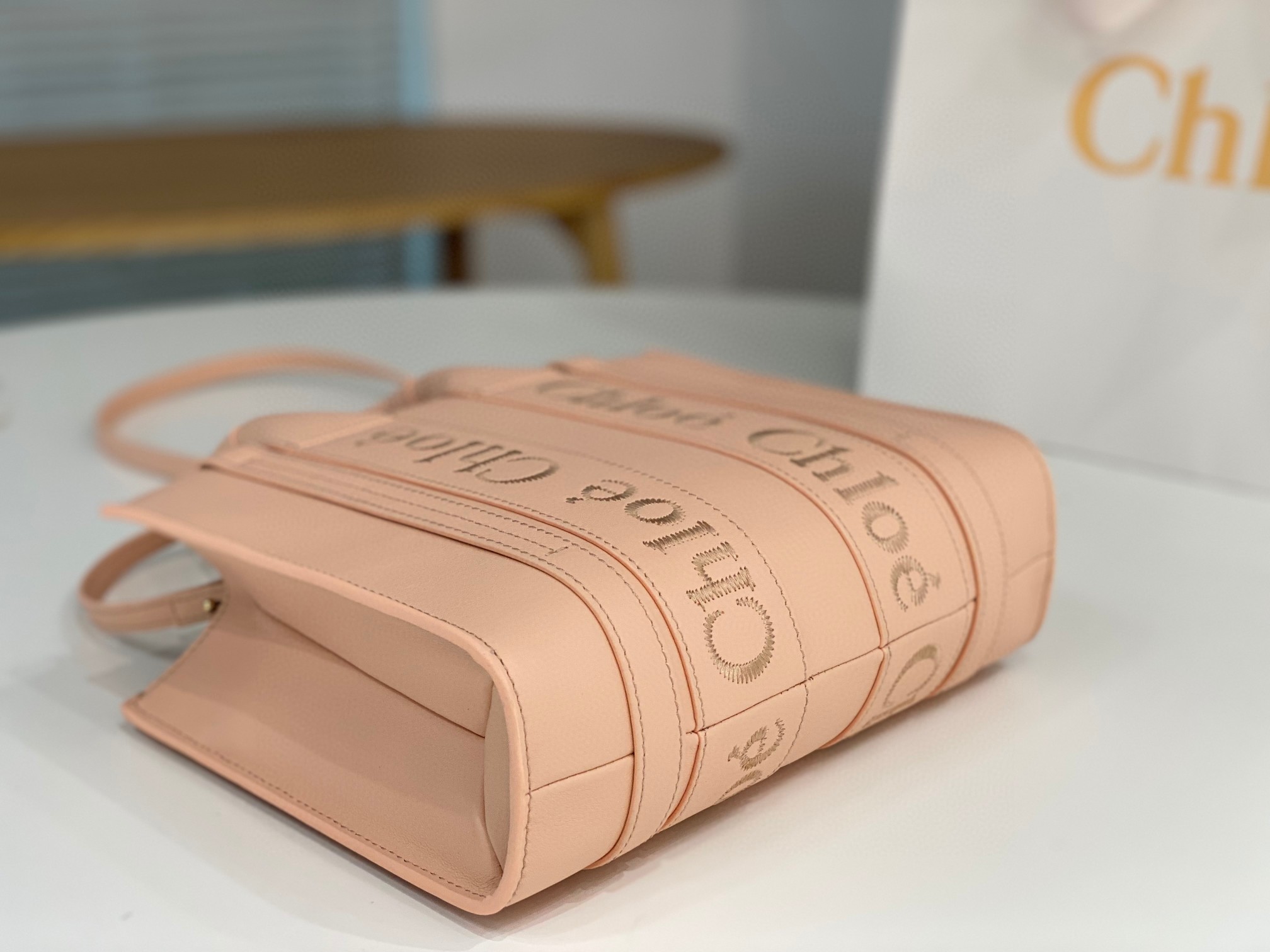 クロエ 超美品 Woody 26cm 2WAY ハンドバッグ