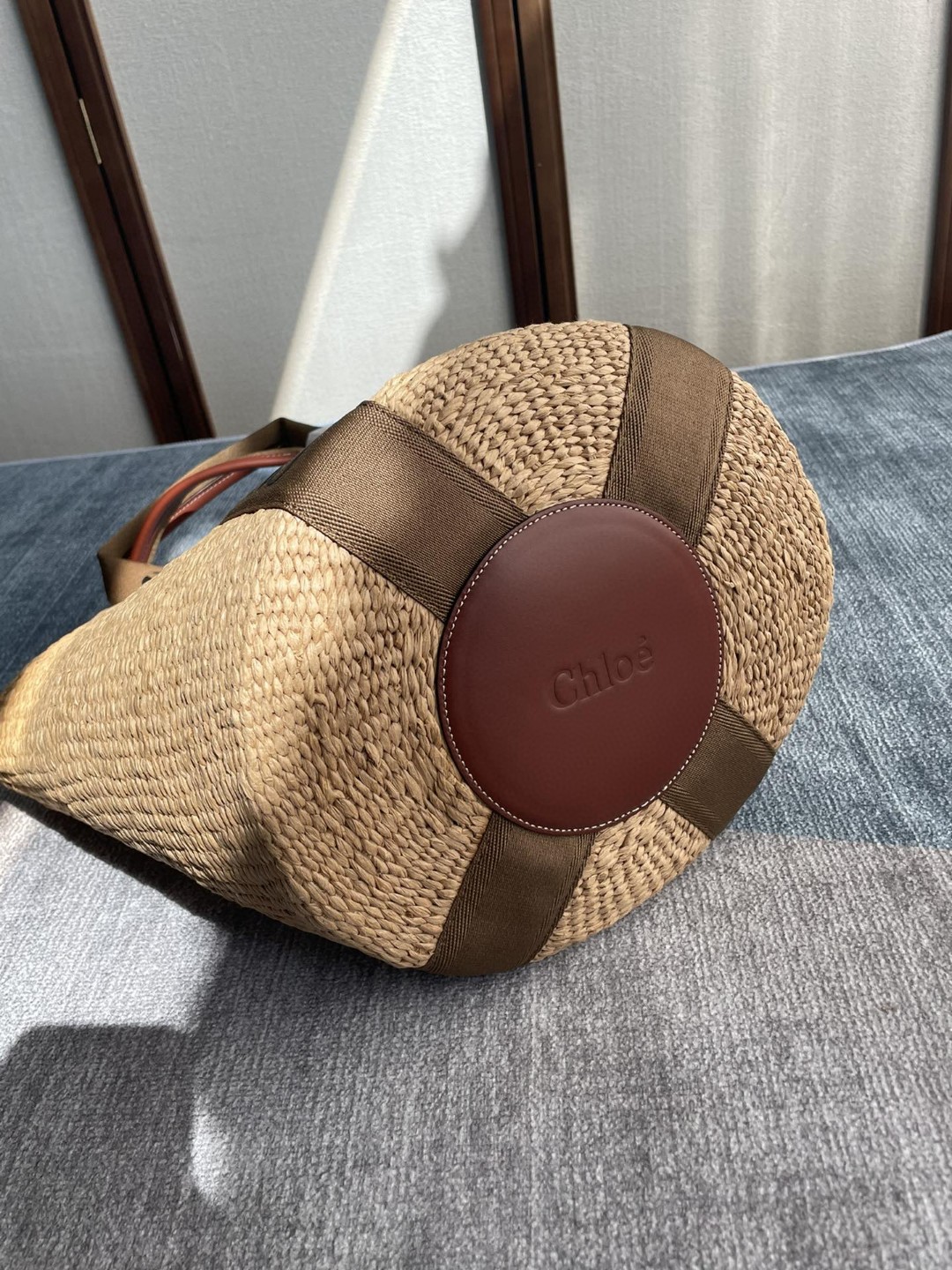 クロエ 編む Large Woody Basket 夏の休暇 バッグ 2209