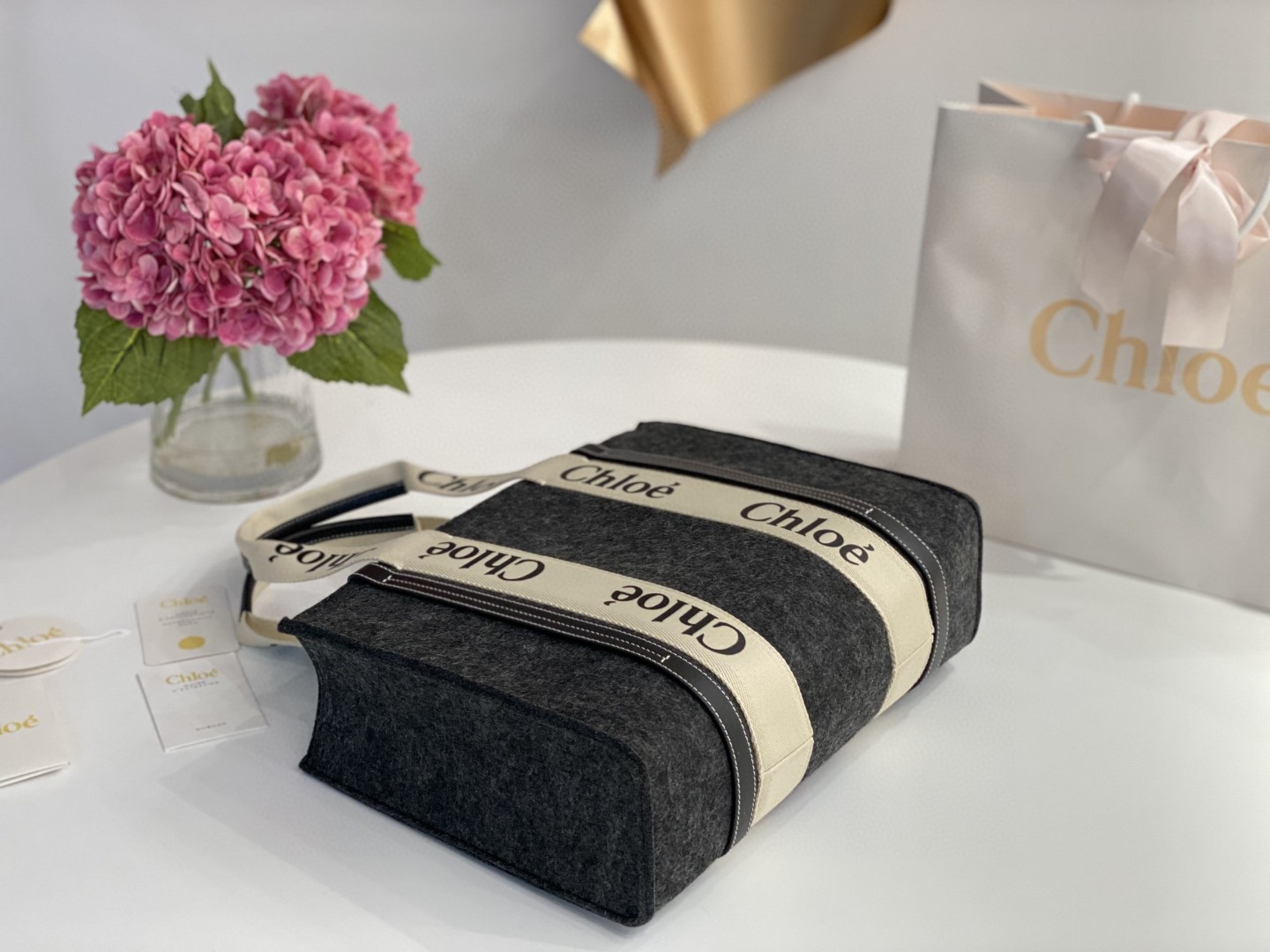 Chloe クロエ 超美品 37 Woody Tote ハンドバッグ