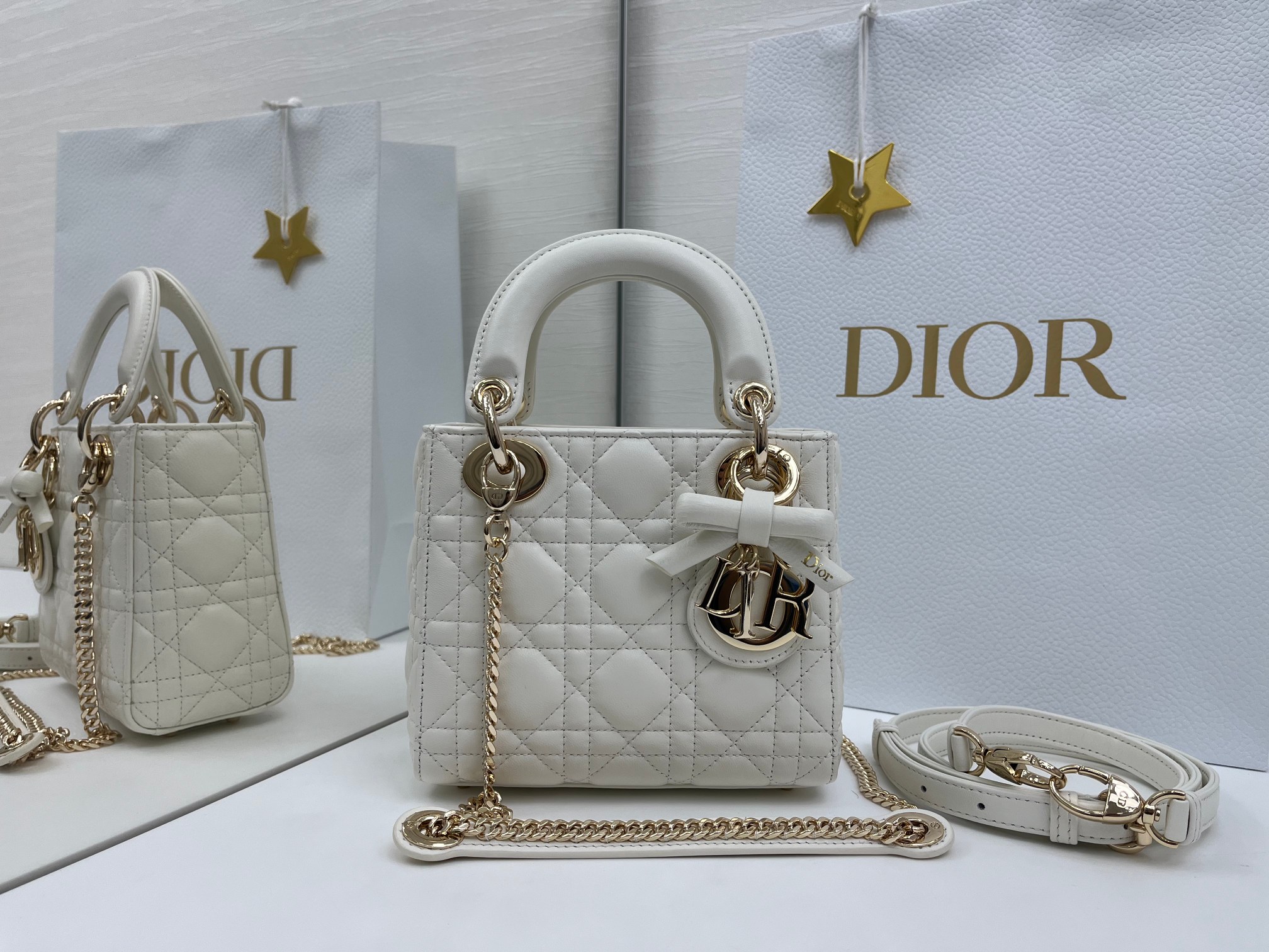 クリスチャンディオール D-Lite 2WAY 手提げ袋 斜め挂けバッグ