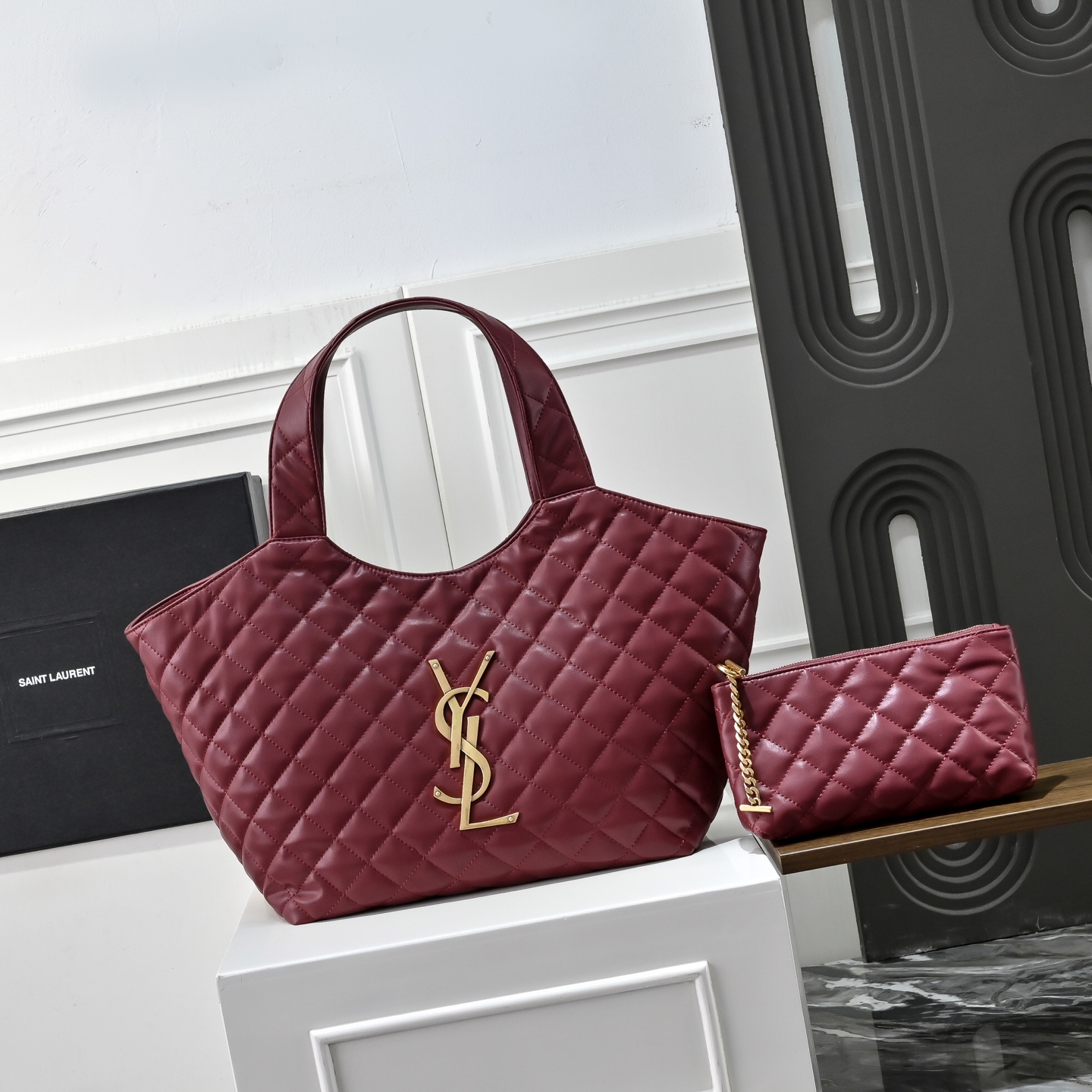 YSLイヴ サンローラン 鞄 トートバッグ ハンドバッグ 2606SYJ470-858191 -1