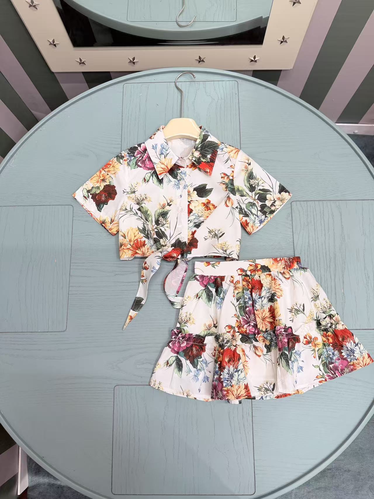 26SS夏新作 KID’S 服 ドルチェ&ガッバーナ 上下服 セットアップ