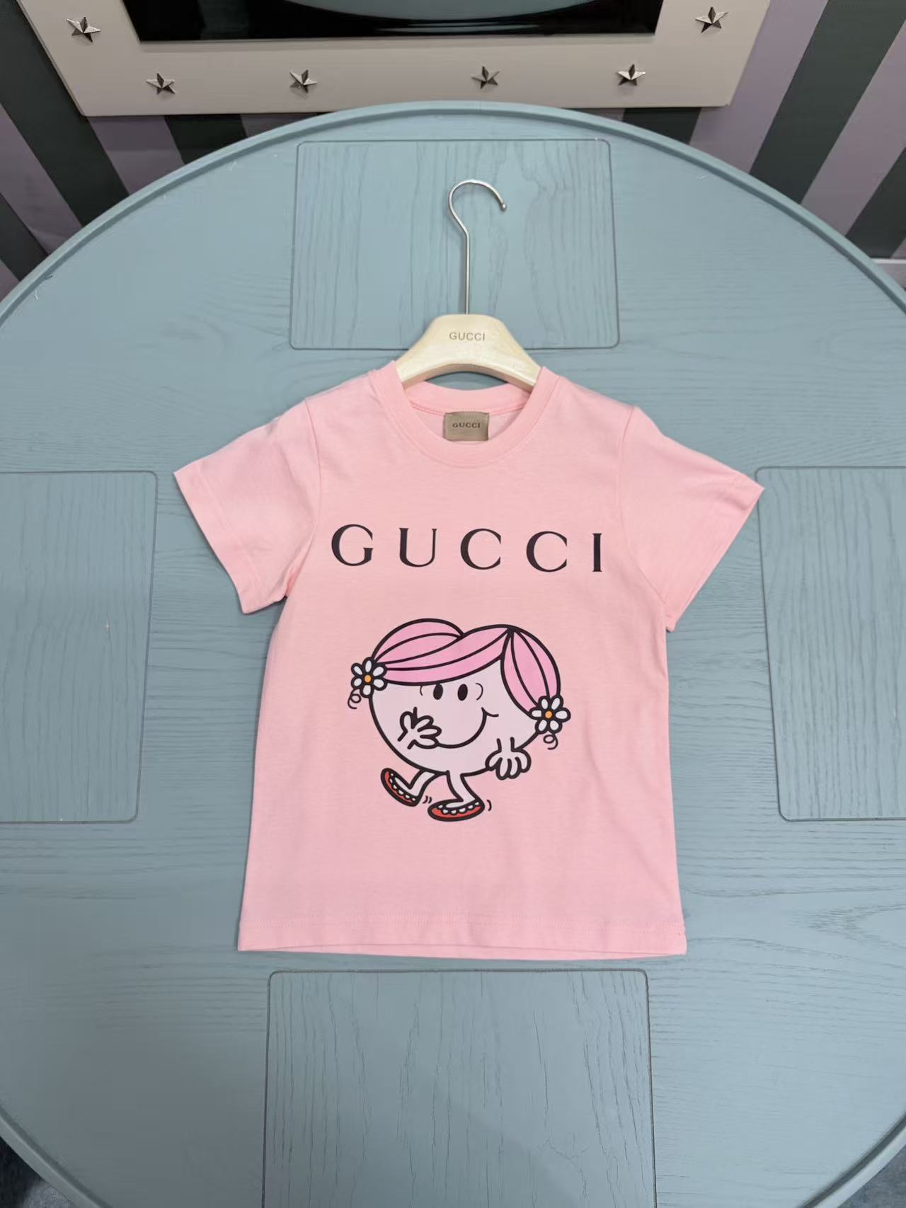 26SS夏新作 KID’S 服 グッチ 半袖Tシャツ トップス