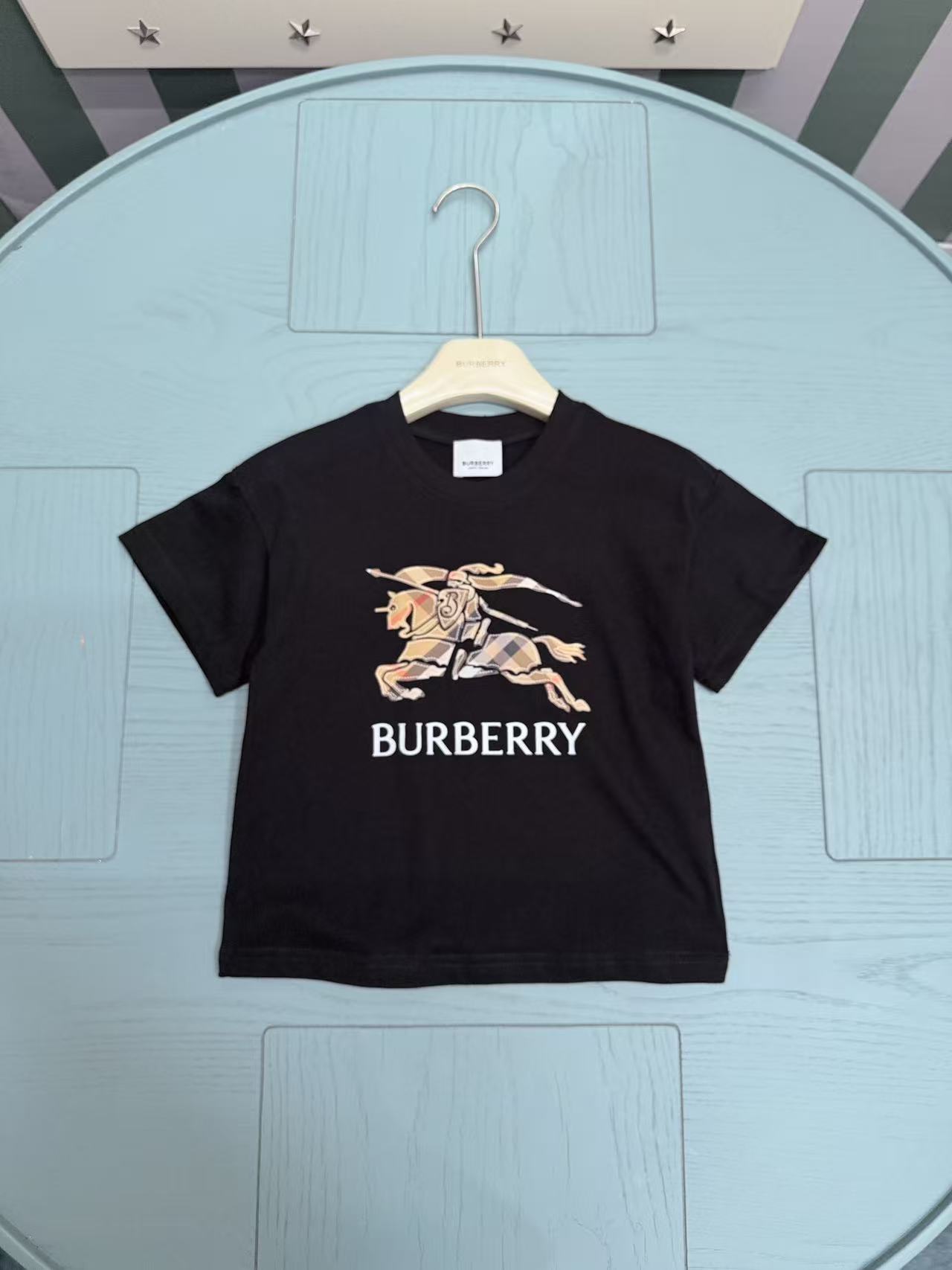 26SS夏新作 KID’S 服 バーバリー 半袖Tシャツ トップス
