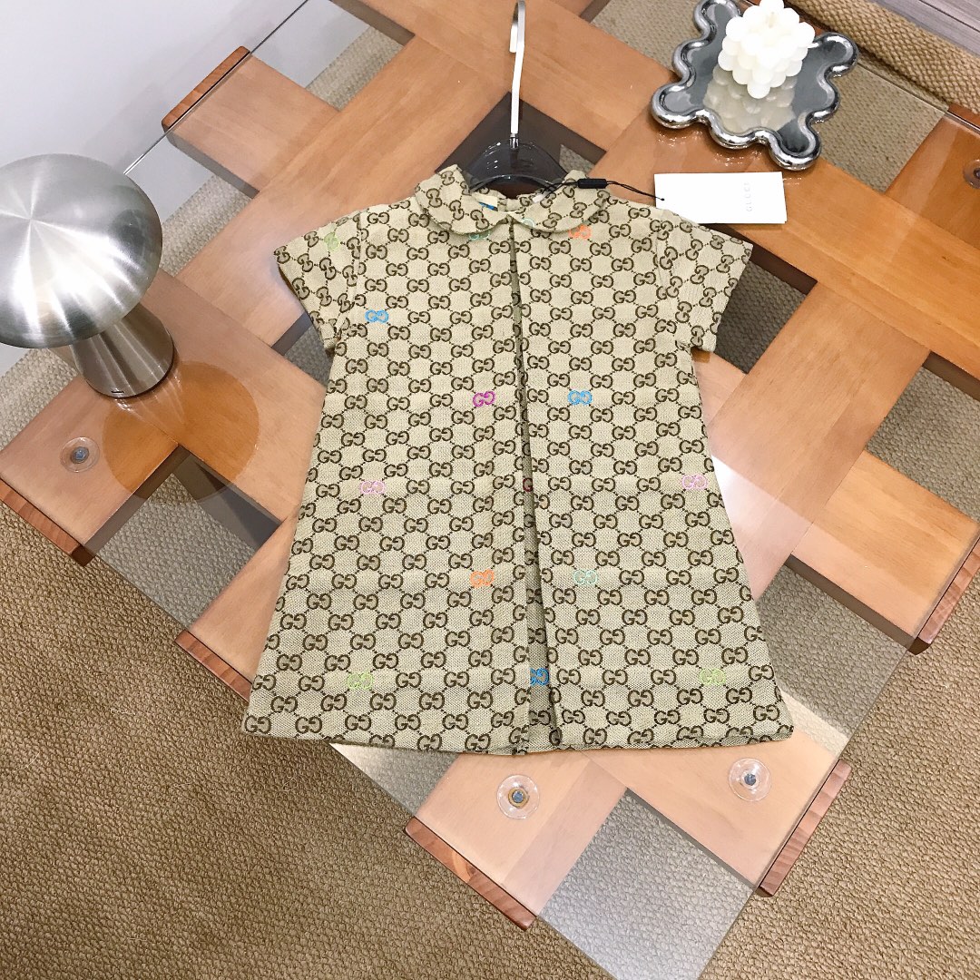 26SS夏新作 KID’S 服 グッチ ワンピース