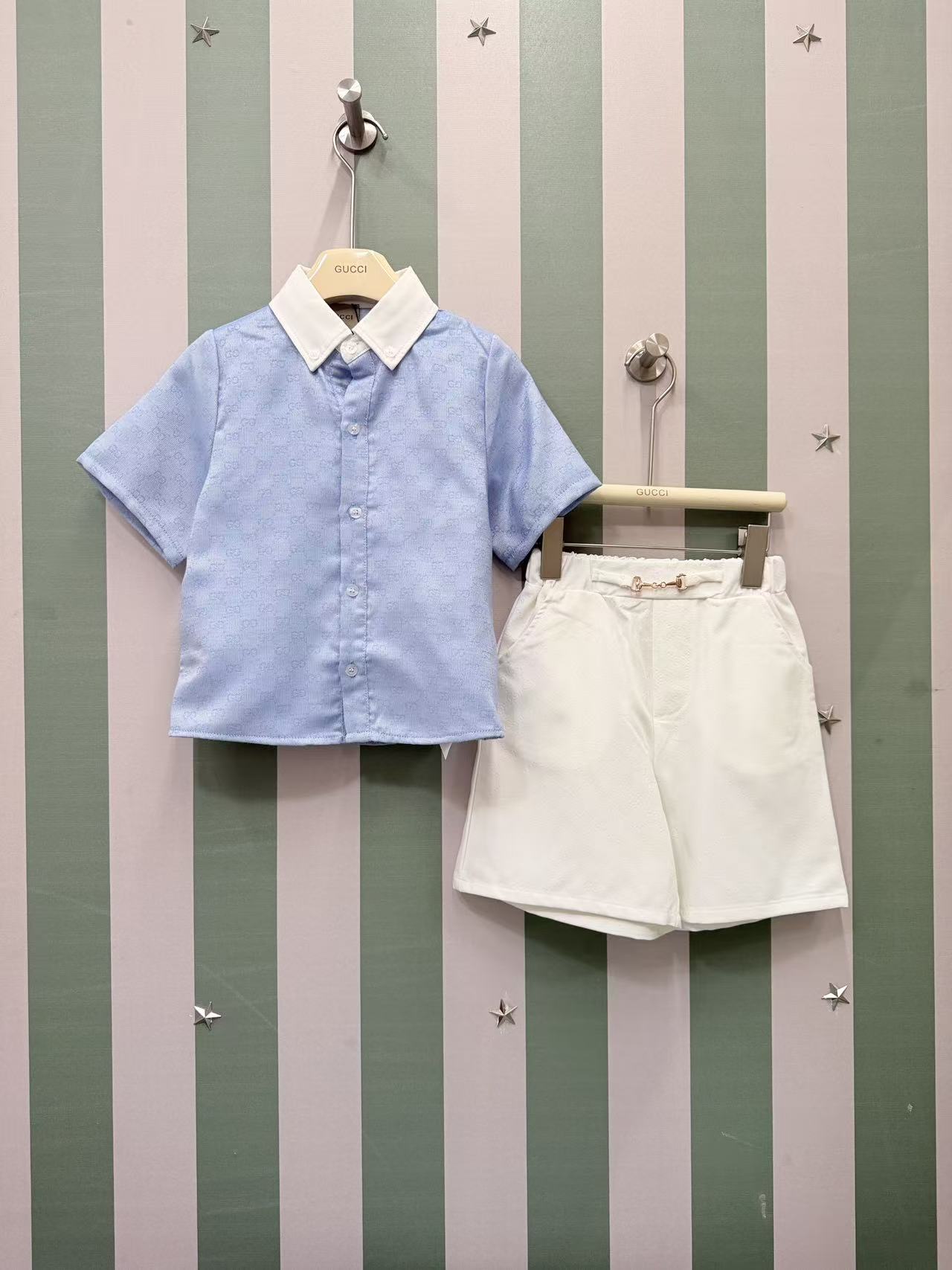 26SS夏新作 KID’S 服 グッチ 上下服 セットアップ