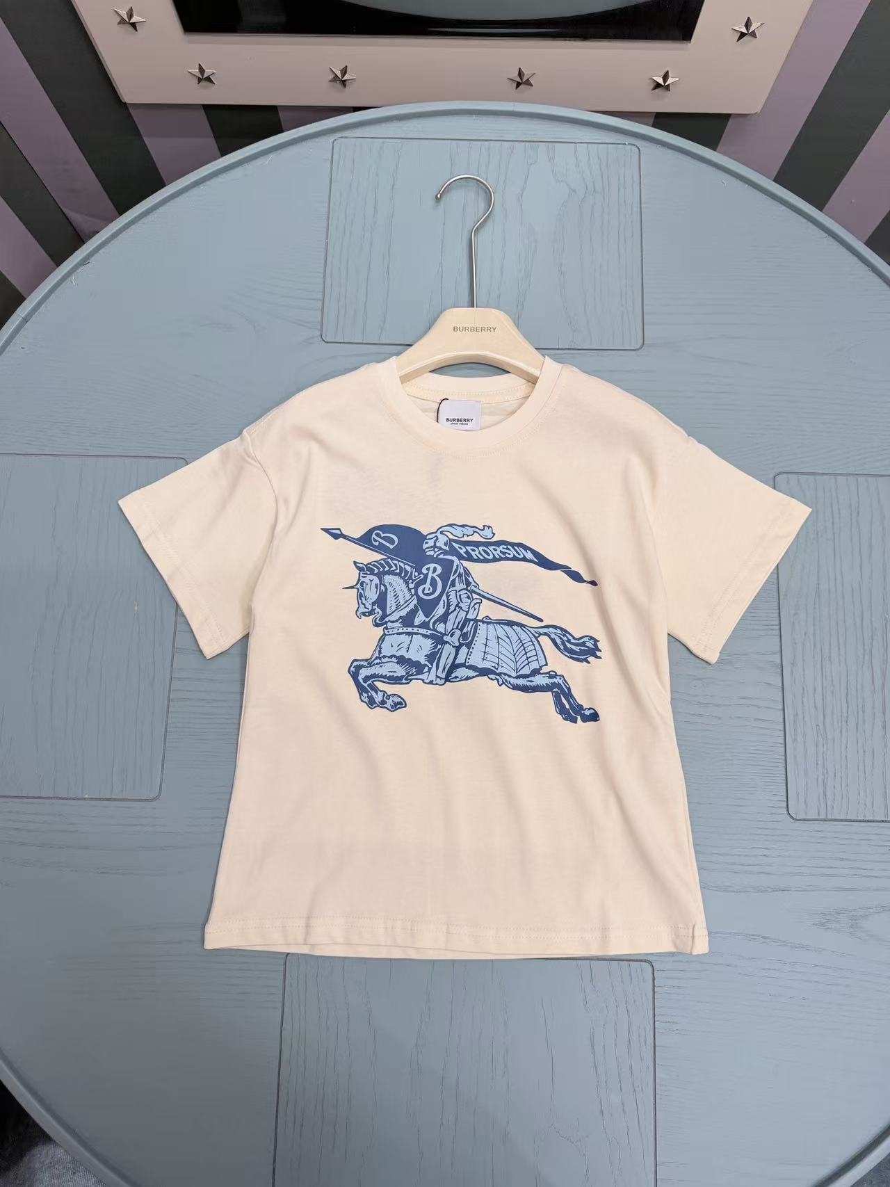 26SS夏新作 KID’S 服 バーバリー 半袖Tシャツ トップス