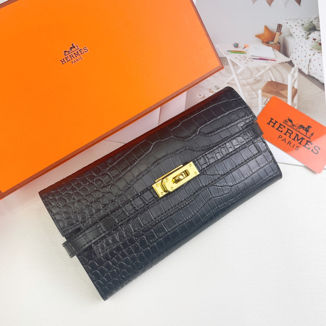 26SS最新作エルメス 財布 長財布 链附着財布 買取