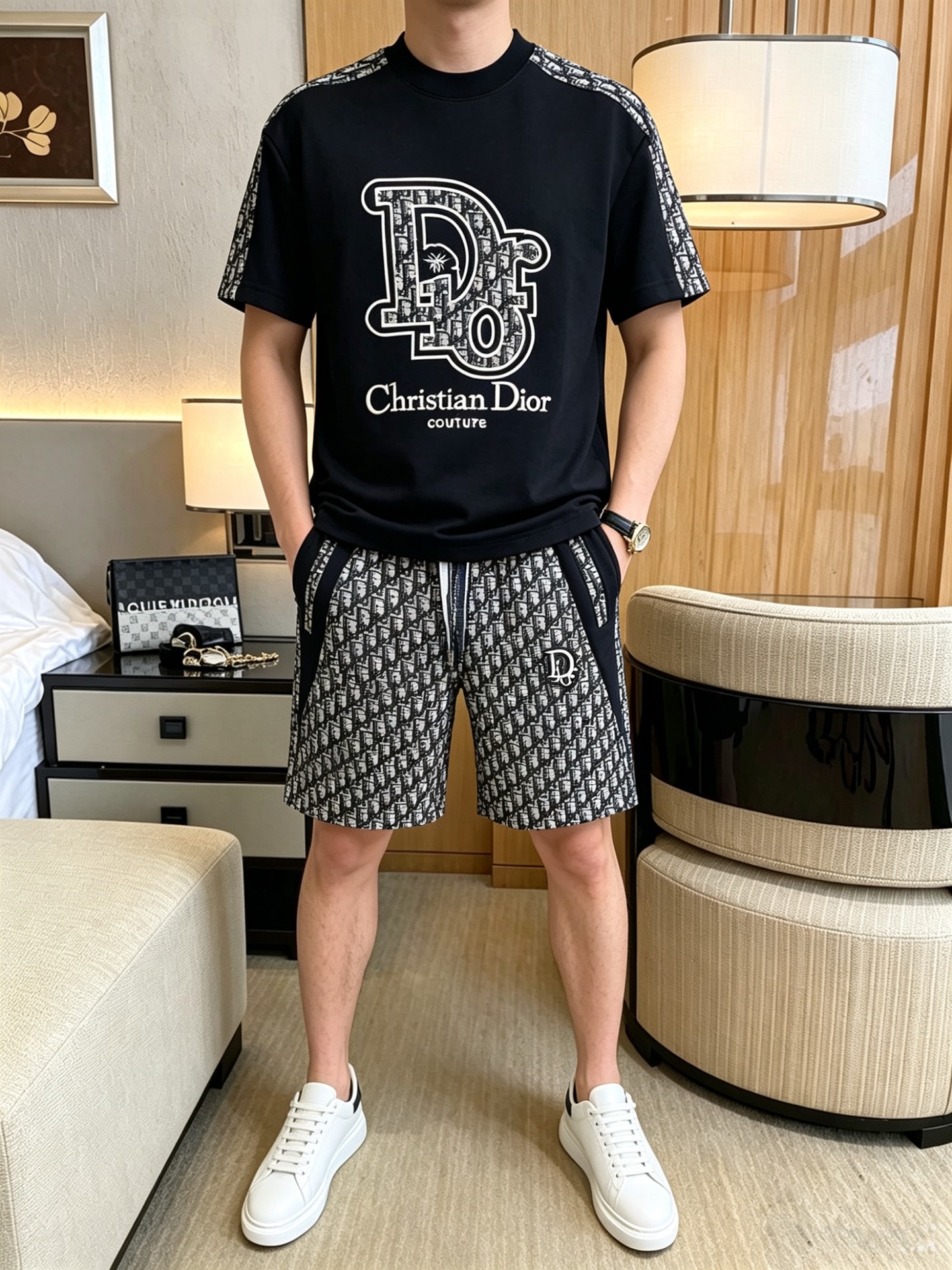 夏服 クリスチャンディオール 上下服 セットアップ 恋人