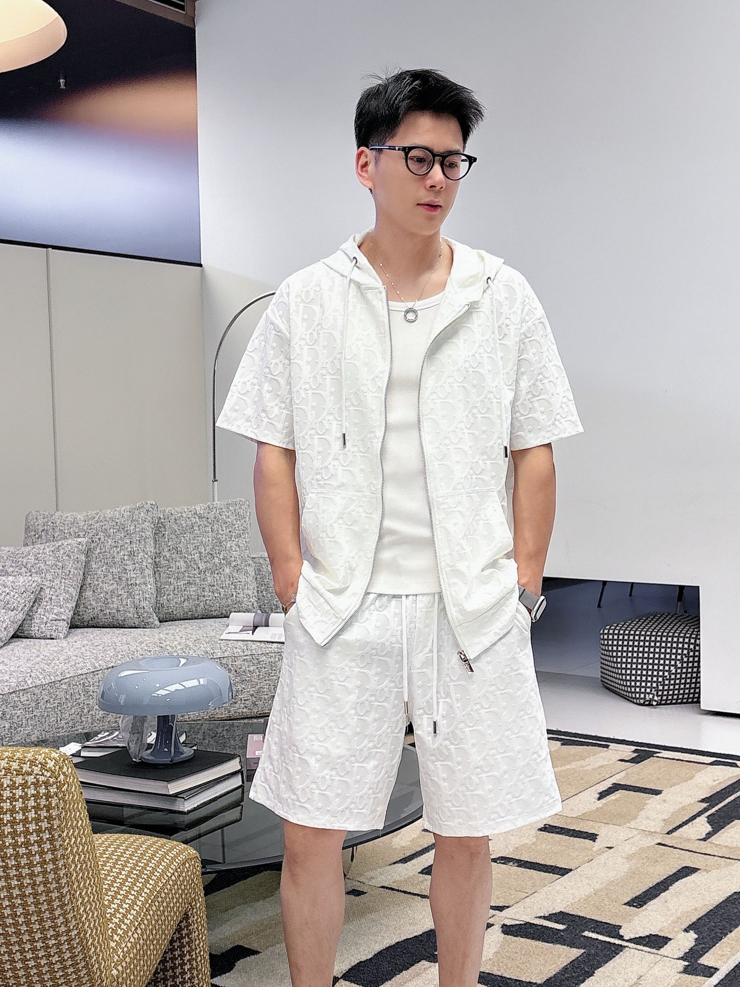 夏服 クリスチャンディオール 上下服 セットアップ 恋人