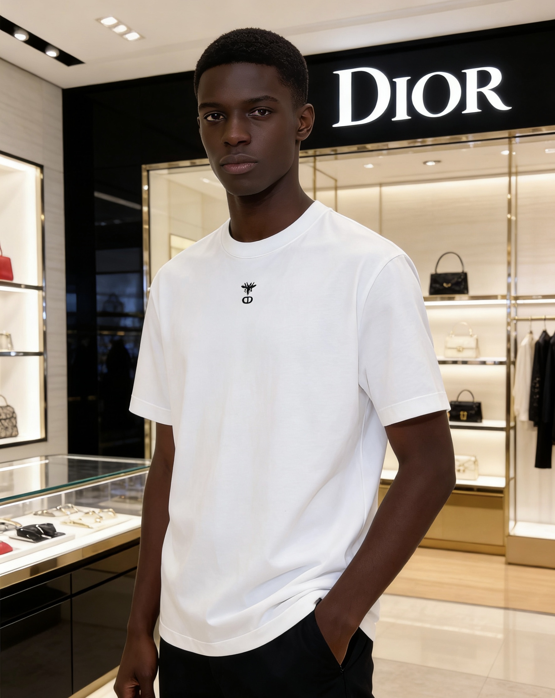 クリスチャンディオール 半袖Tシャツ トップス 恋人