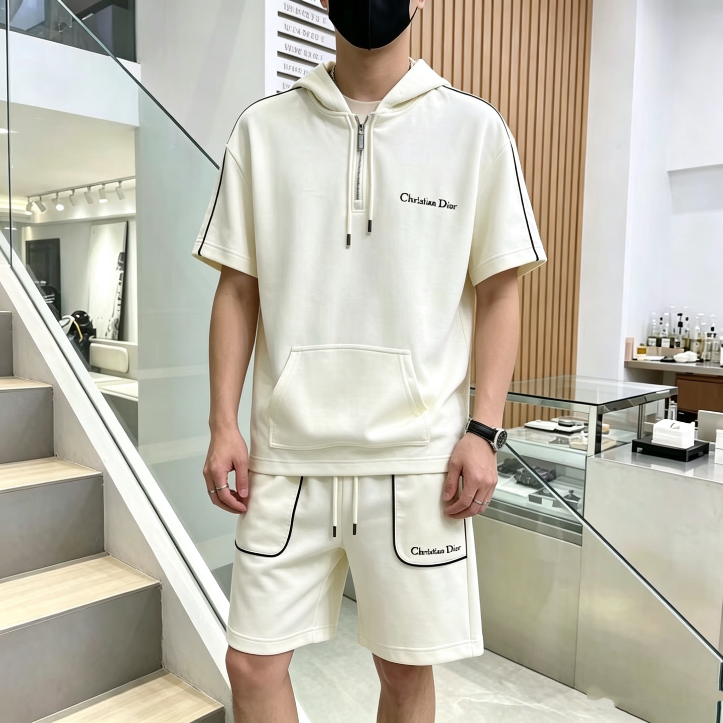 夏服 クリスチャンディオール 上下服 セットアップ 恋人