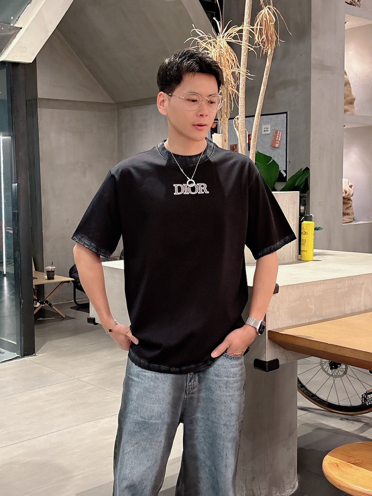 クリスチャンディオール 半袖Tシャツ トップス  メンズ