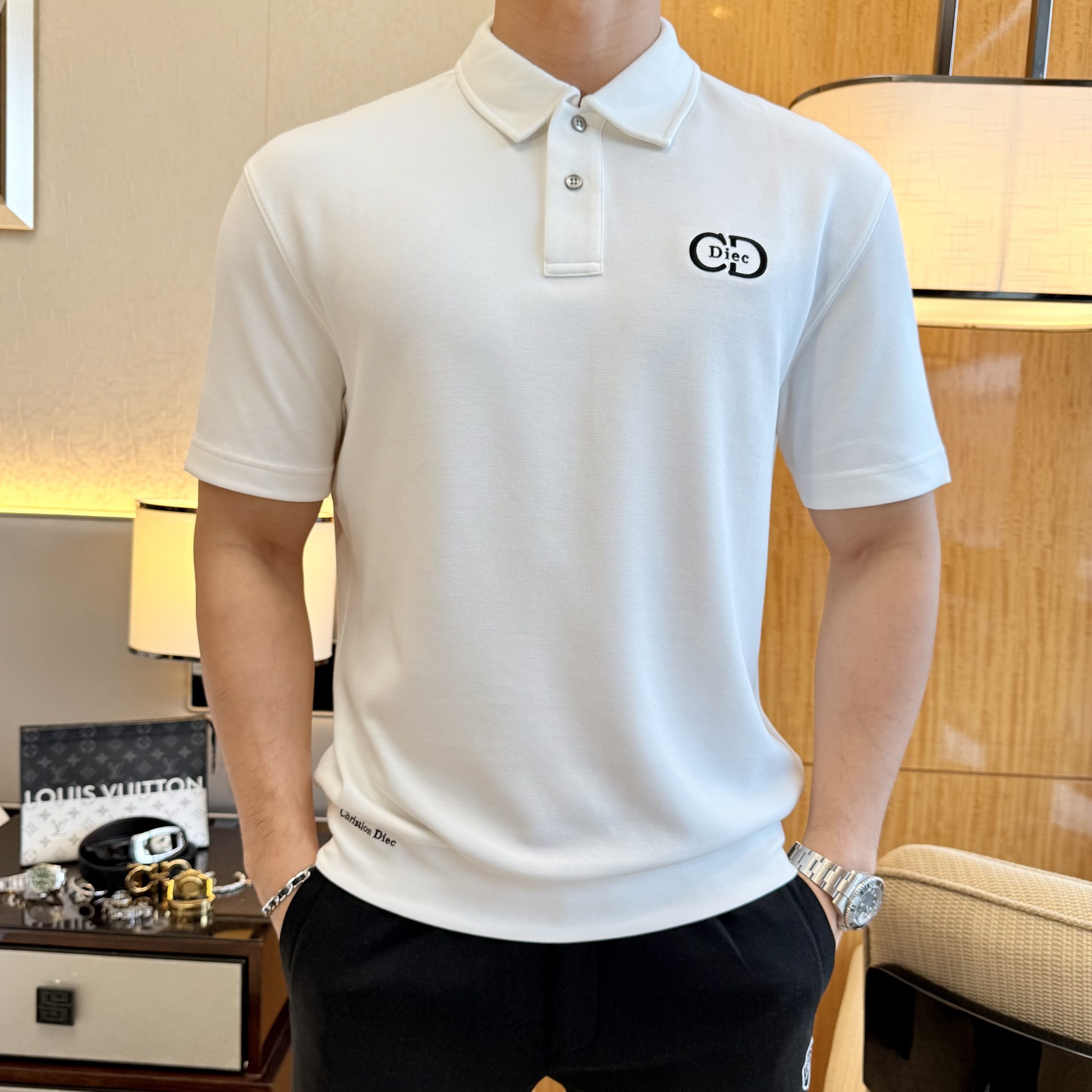 クリスチャンディオール 半袖Tシャツ トップス  メンズ