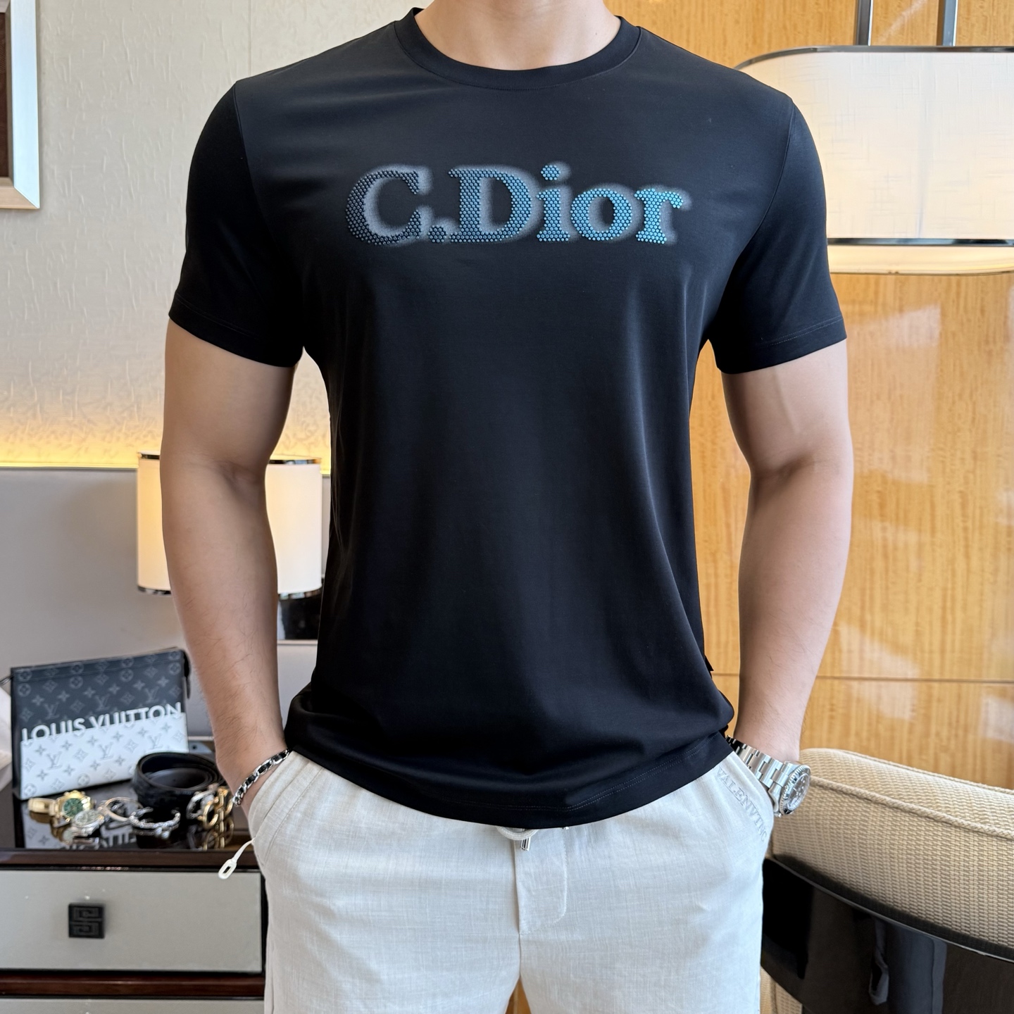 クリスチャンディオール 半袖Tシャツ トップス  メンズ