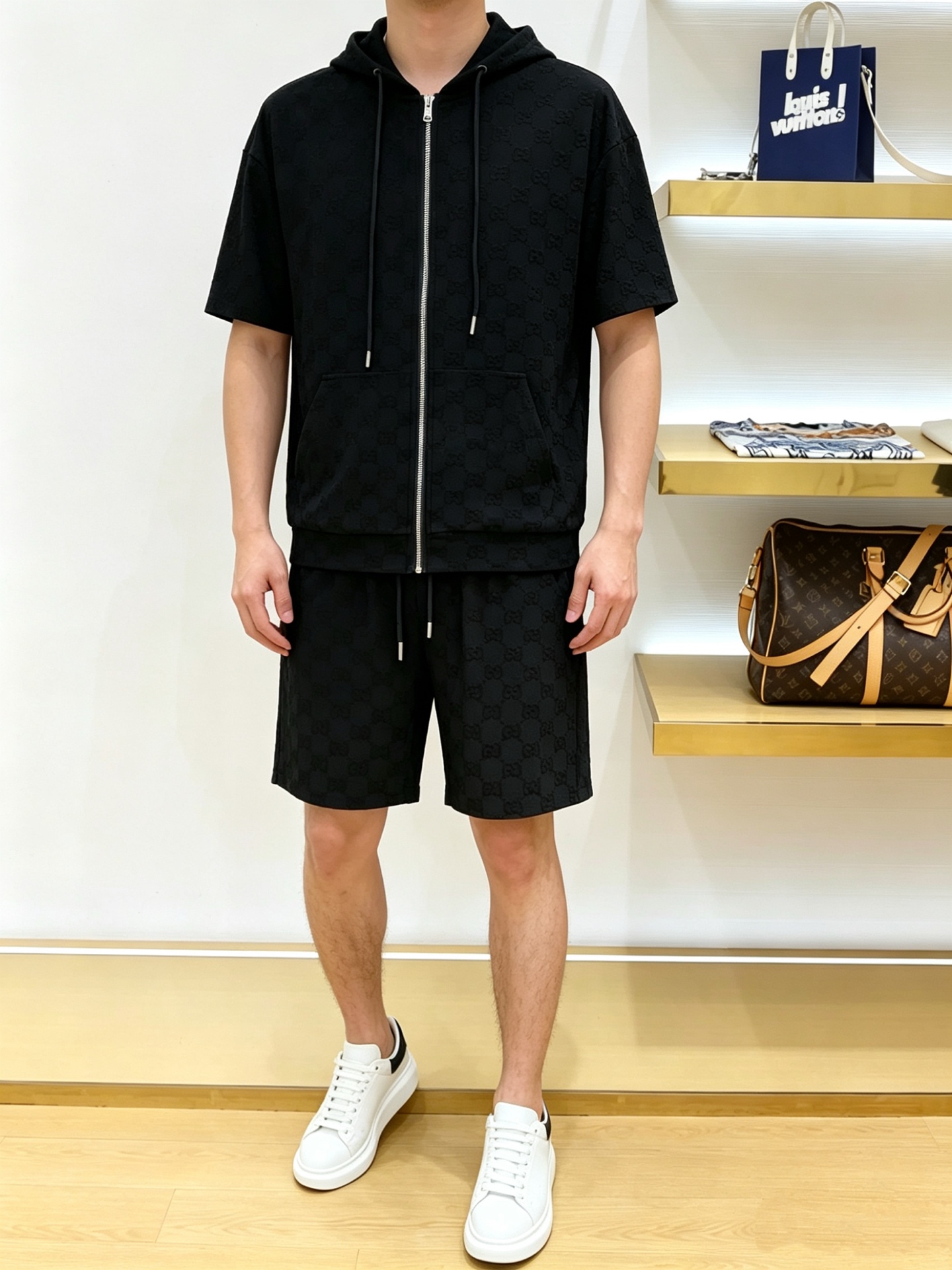 グッチ 上下服 セットアップ 男女兼着
