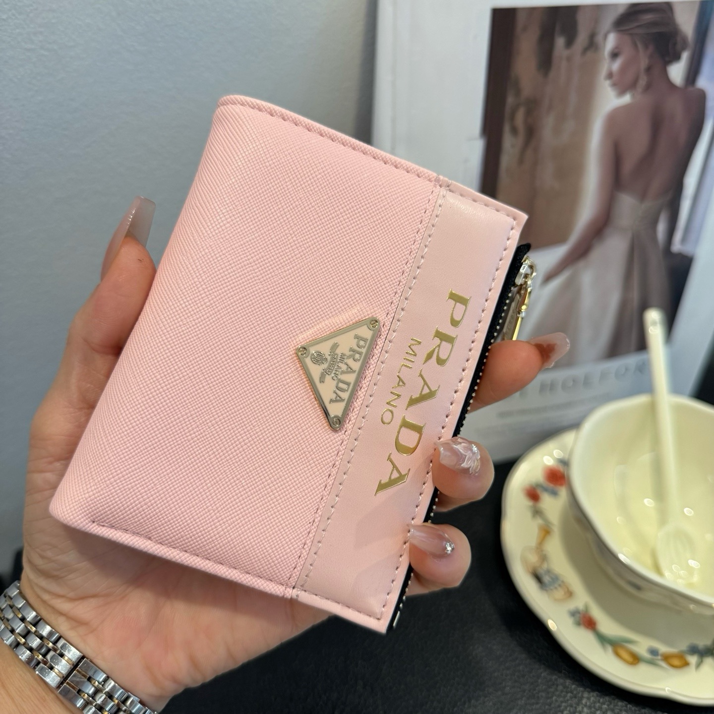 通販 人気 プラダ 財布 小銭入れ/名刺入れ 2605BKJ90-PR-W03