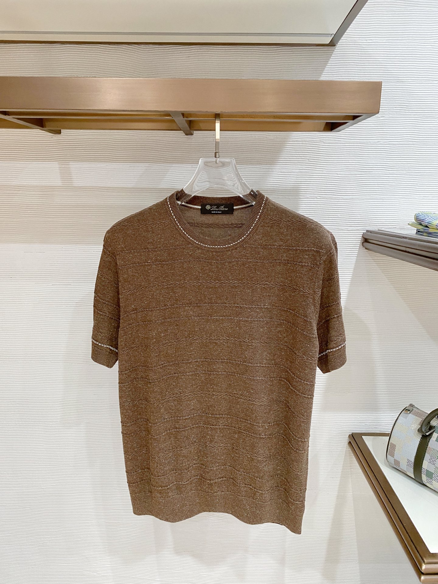 ロロ ピアーナ 半袖Tシャツ トップス メンズ