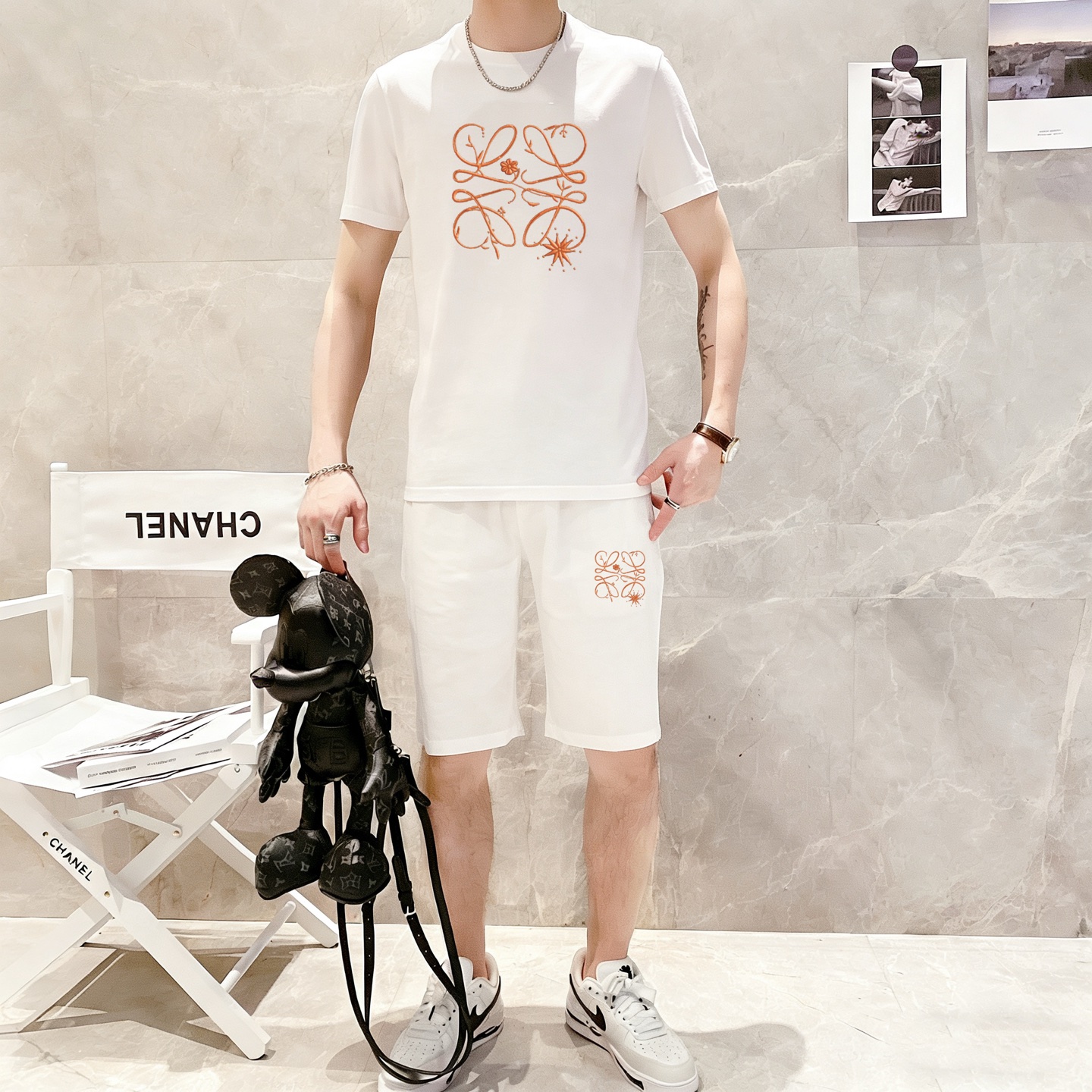26SS春夏服 ロエベ 上下服 セットアップ  メンズ