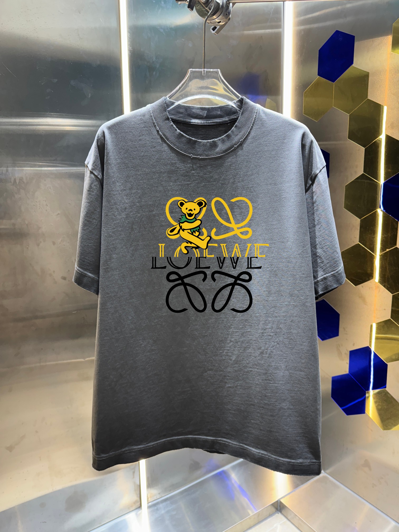 26SS春夏服 ロエベ 半袖Tシャツ トップス 男女兼着
