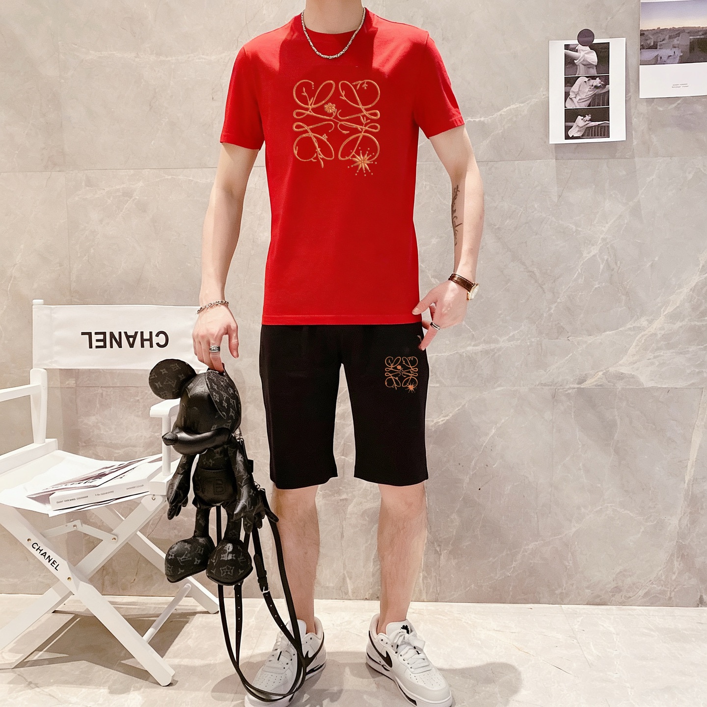 26SS春夏服 ロエベ 上下服 セットアップ  メンズ