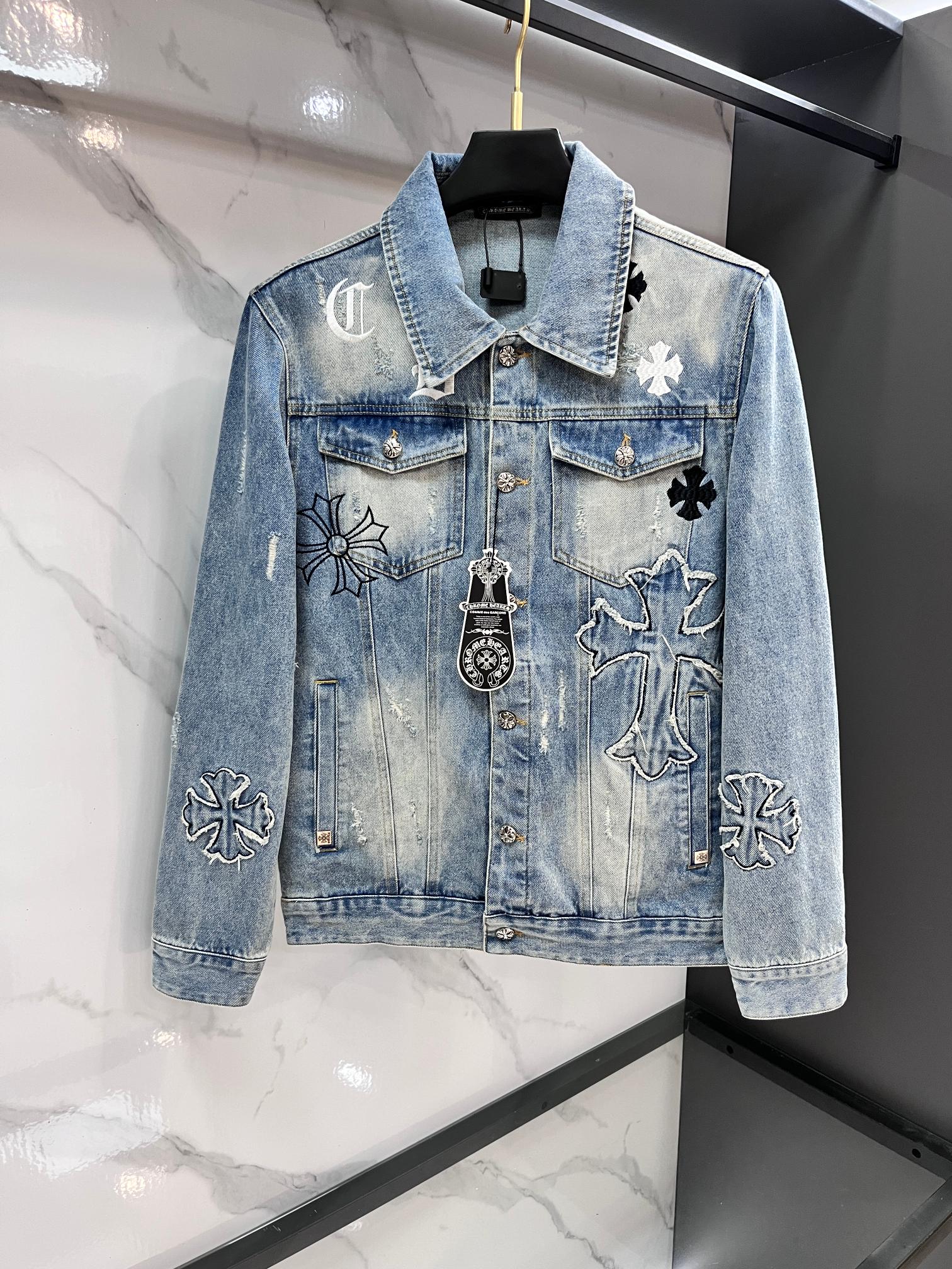 26SS春夏服 クロムハーツ 新作通販 デニムジャケット  メンズ