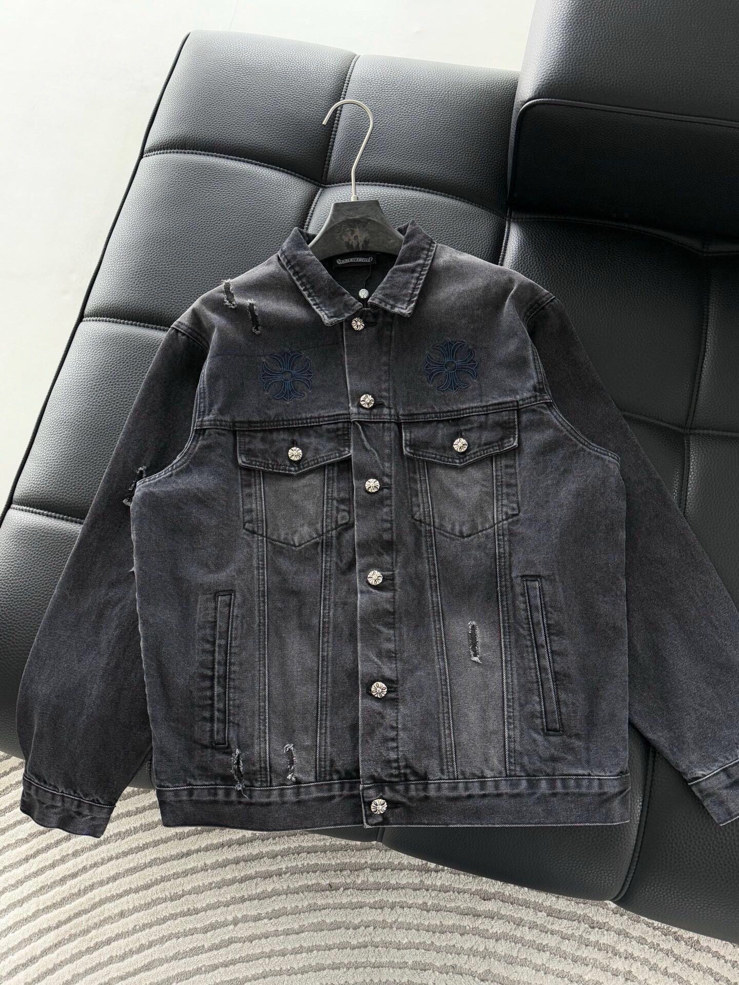 26SS春夏服 クロムハーツ デニムジャケット メンズ