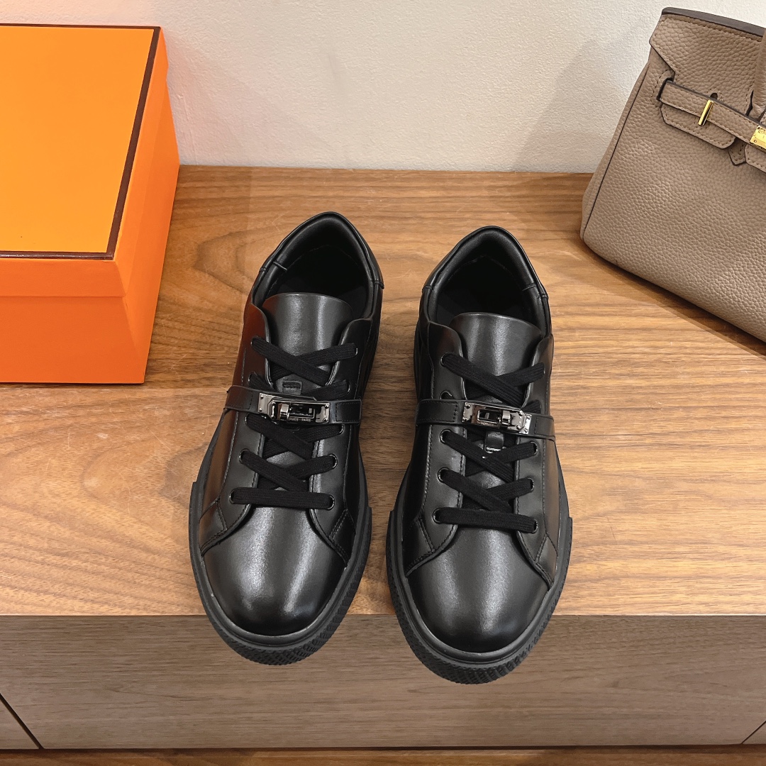 2026靴通販 エルメス シューズ レースアップ ユニセックス