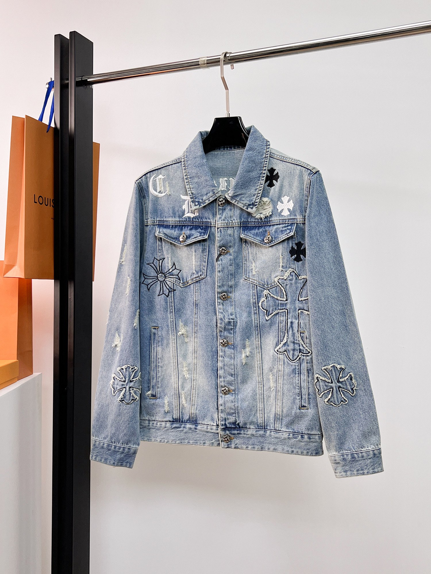 26SS春夏服 クロムハーツ 新作通販 デニムジャケット  メンズ
