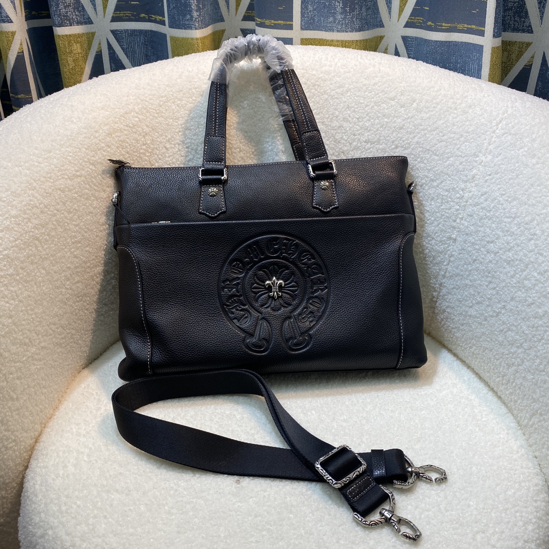 新品 クロムハーツ メンズ書類鞄 ビジネスバッグ ブリーフケース2604OJJ00-9938-1B