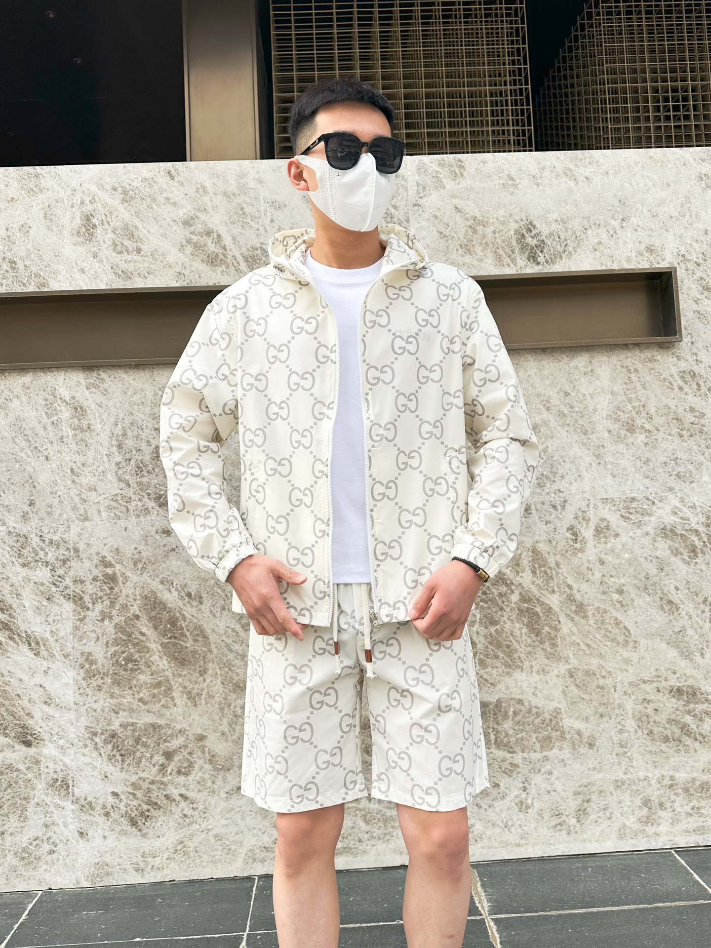 26SS春夏服 グッチ 新作通販 上下服 セットアップ