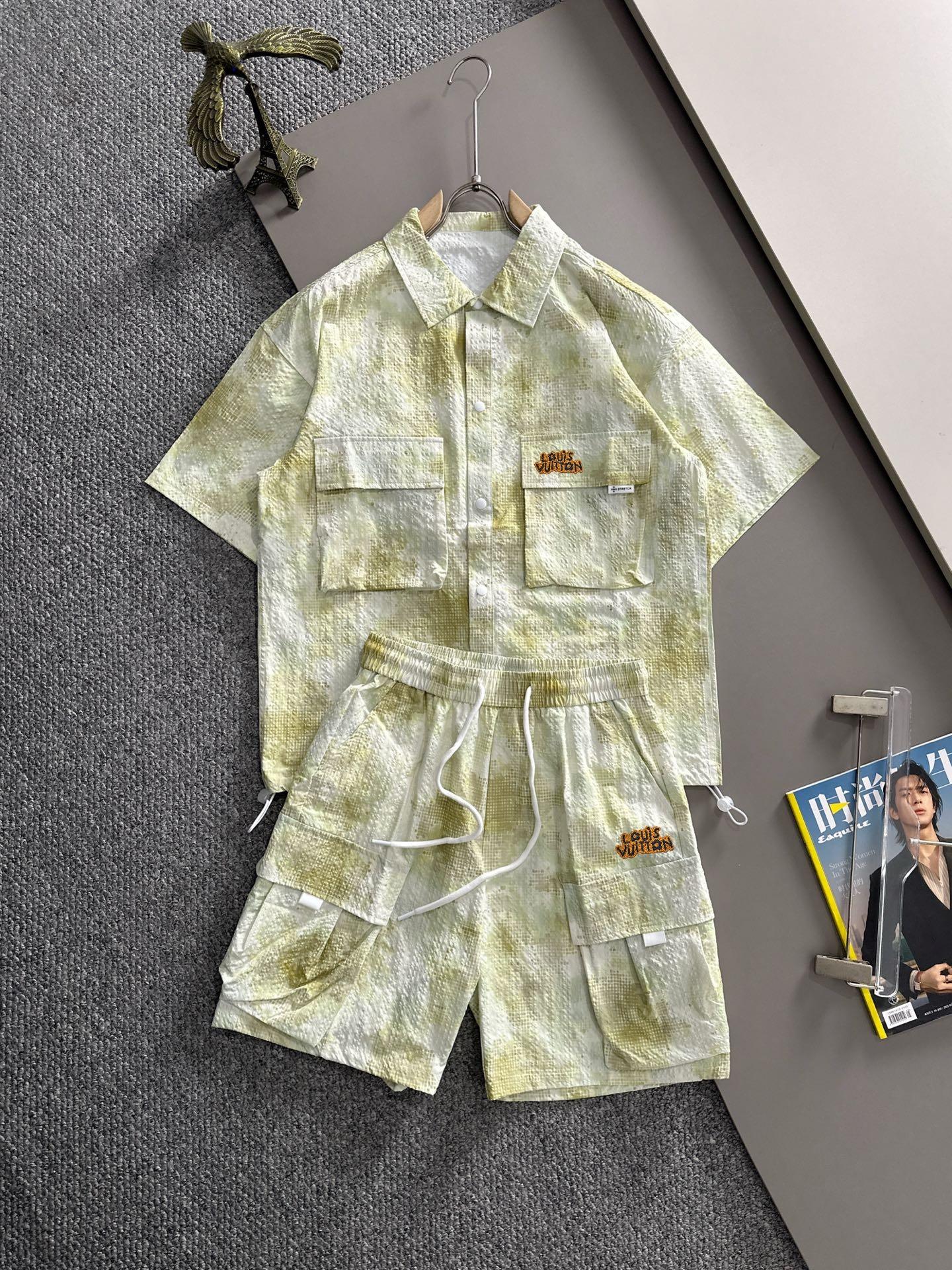26SS春夏服 ルイヴィトン 新作通販 上下服セット セットアップ